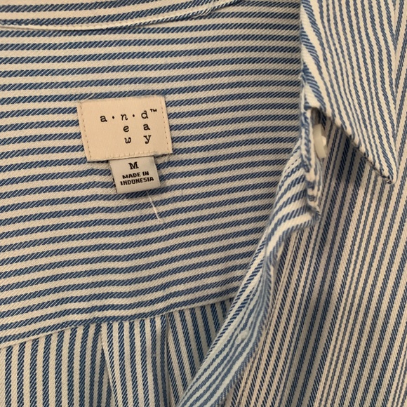 Target - A New Day - Blue striped button up - Picture 4 of 4